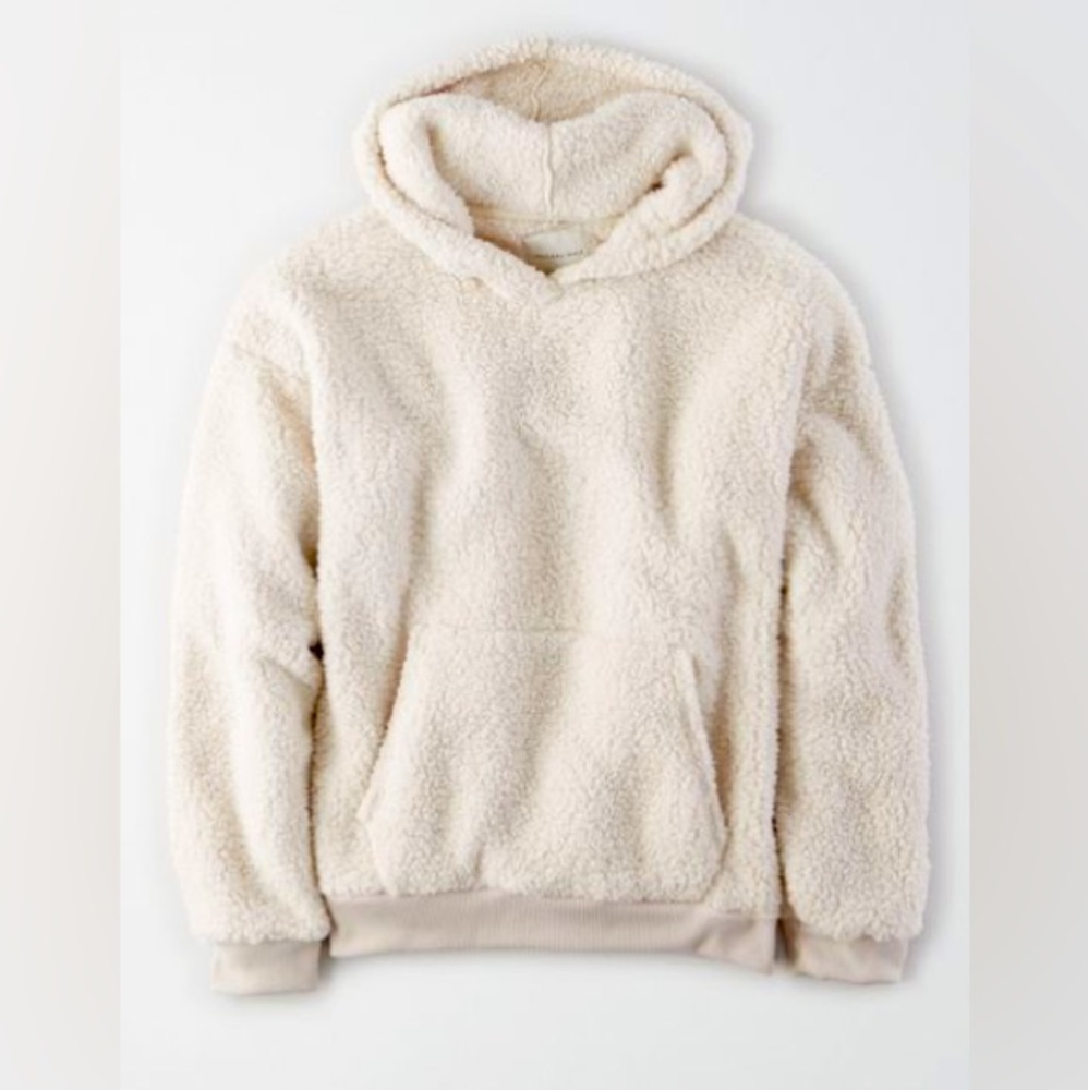 American Eagle Outfitters Sherpa Hooded Pullover